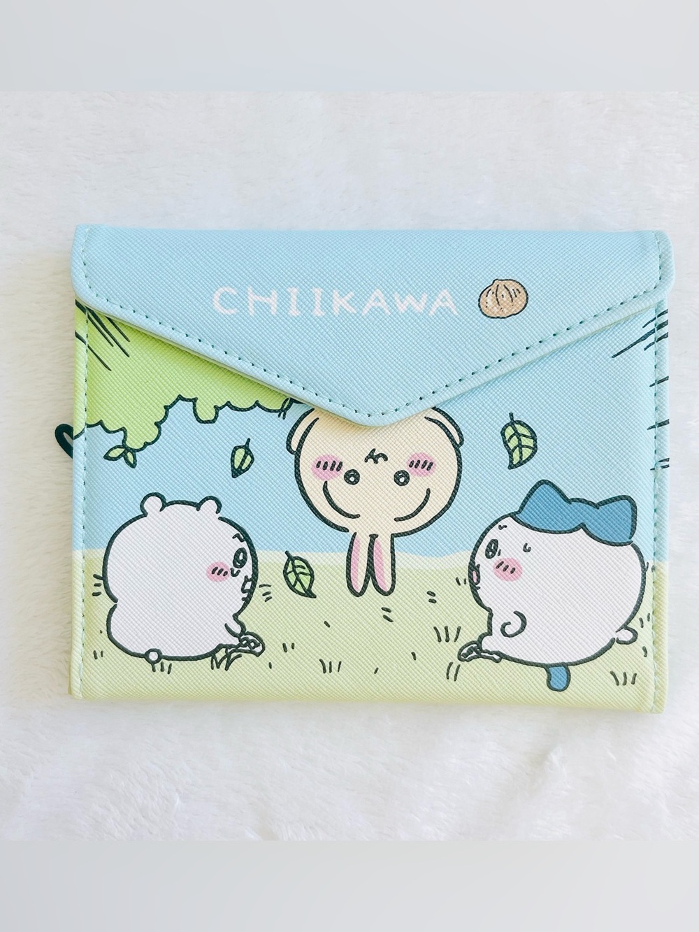 NWOT Shimamura x Chiikawa Hachiware Usagi Card Case Wallet Pass Case - Forest